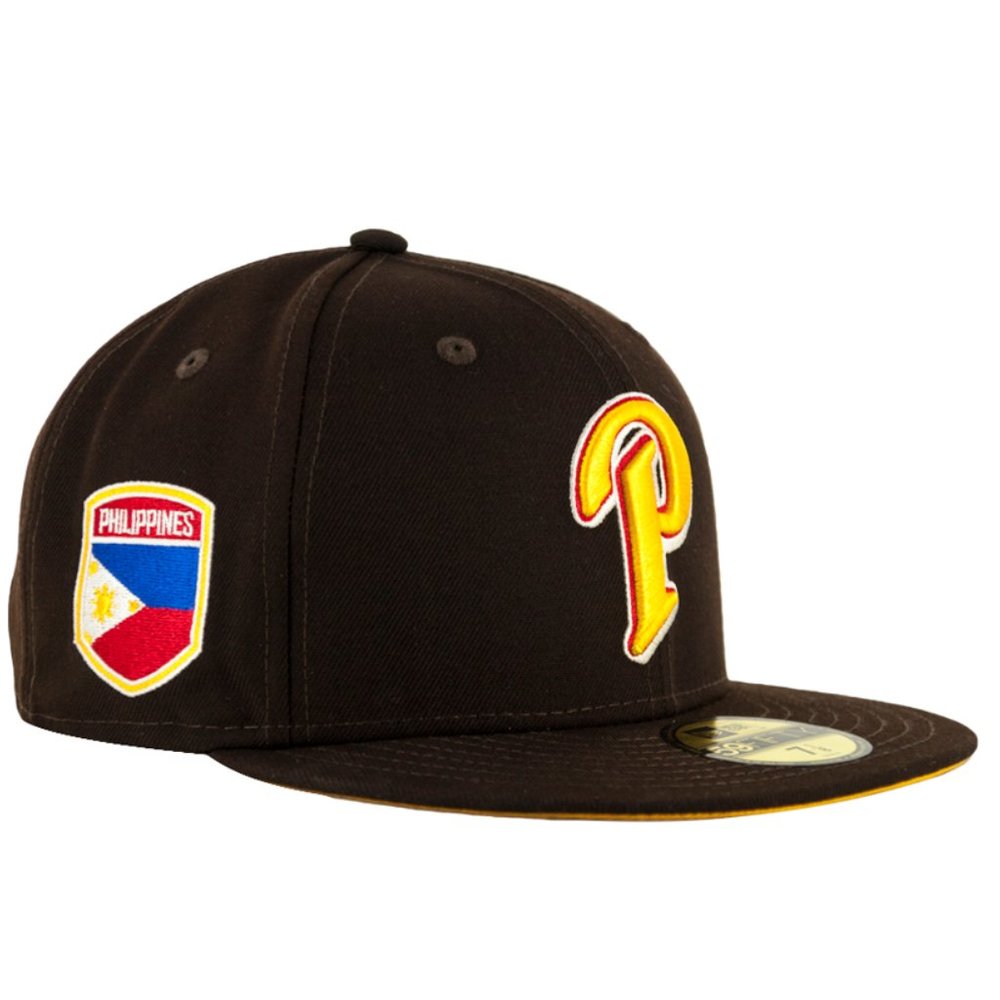 New Era 59Fifty San Diego Padres PHILIPPINES P Logo Fitted Hat Size 7 3/8